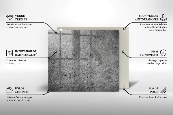 Glas Ceranfeldabdeckung Betonsteinstruktur