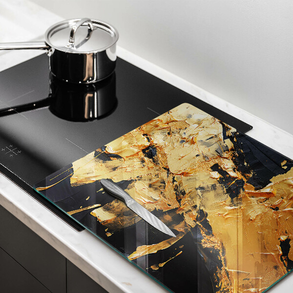 Glas Ceranfeldabdeckung Elegante Farbtextur