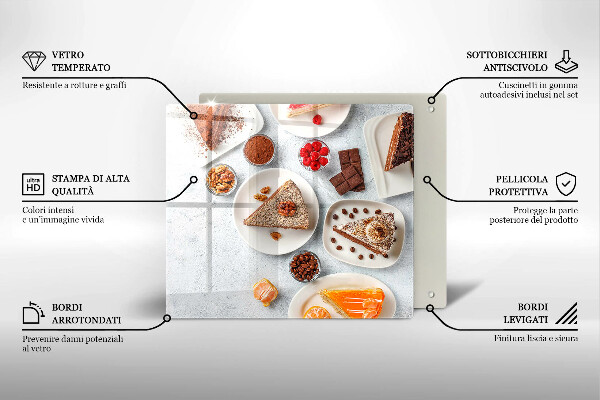 Glas Ceranfeldabdeckung Die Süße des Kuchens