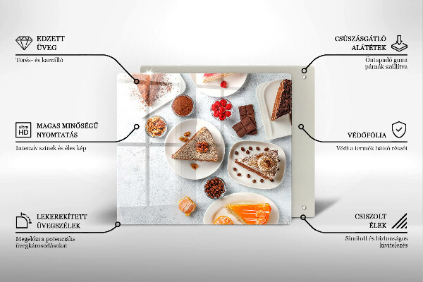 Glas Ceranfeldabdeckung Die Süße des Kuchens