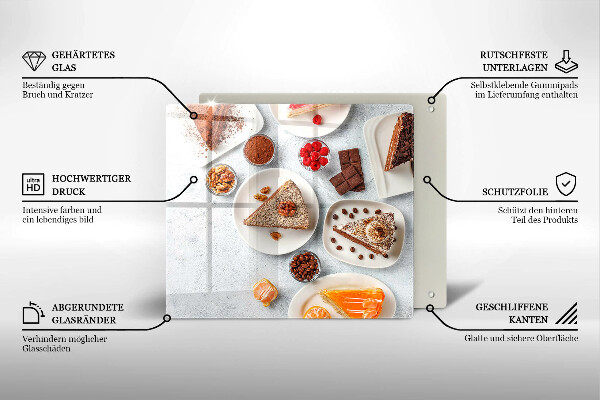 Glas Ceranfeldabdeckung Die Süße des Kuchens