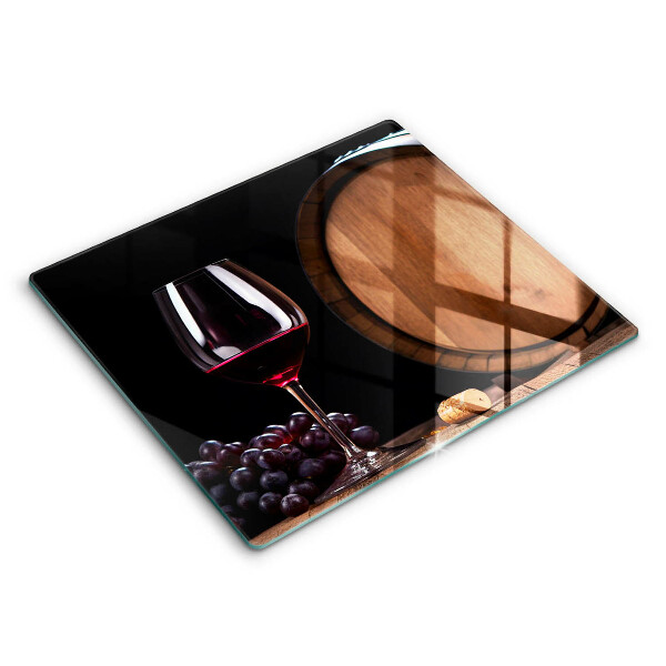 Glas Ceranfeldabdeckung Fassweinglas