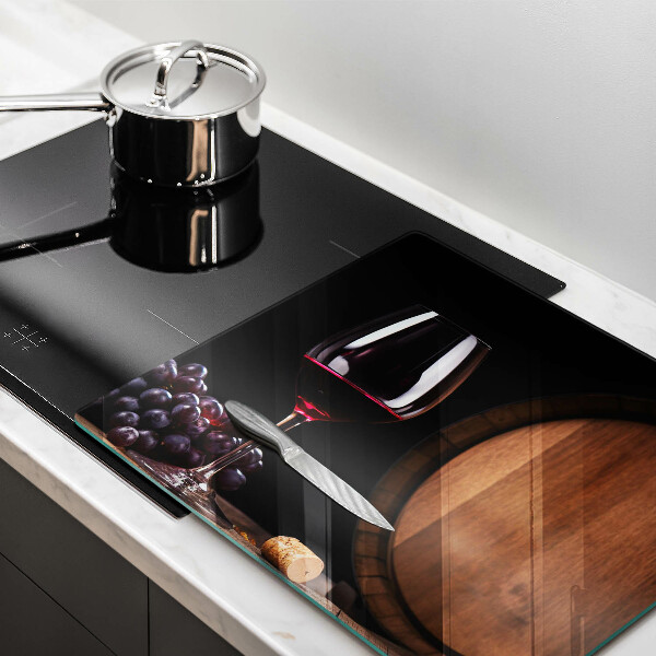 Glas Ceranfeldabdeckung Fassweinglas