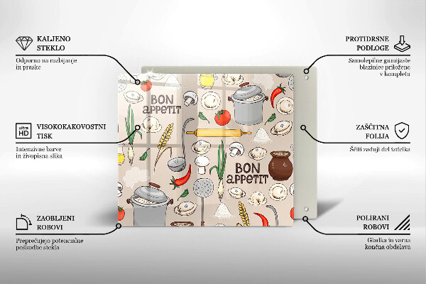 Glas Ceranfeldabdeckung Küchenillustration