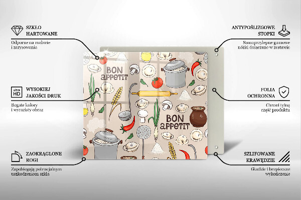 Glas Ceranfeldabdeckung Küchenillustration