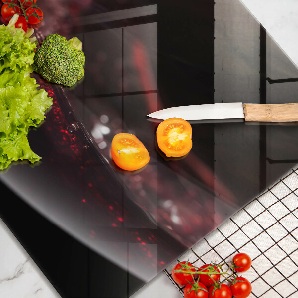 Glas Ceranfeldabdeckung Rotwein im Glas