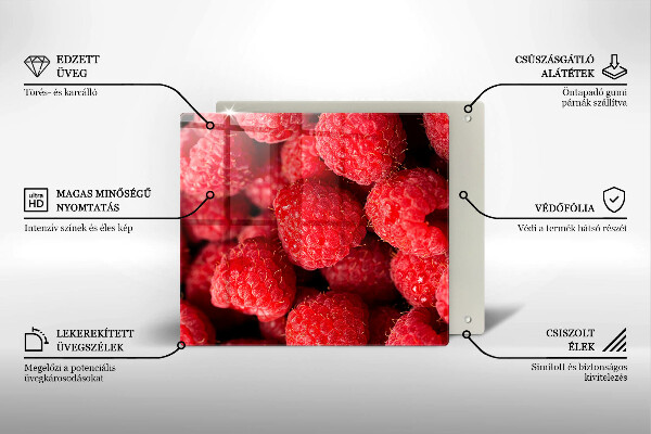 Glas Ceranfeldabdeckung Himbeerfrucht