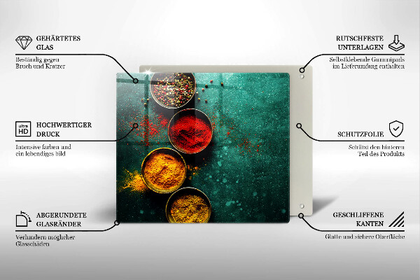 Glas Ceranfeldabdeckung Orientalische Gewürze