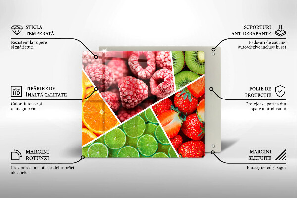 Glas Ceranfeldabdeckung Bunte Früchte