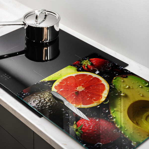 Glas Ceranfeldabdeckung Früchte und Gemüse