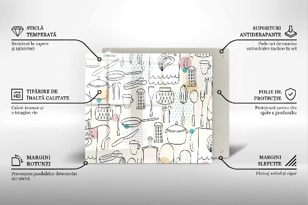 Glas Ceranfeldabdeckung Küchenzubehör