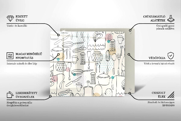 Glas Ceranfeldabdeckung Küchenzubehör