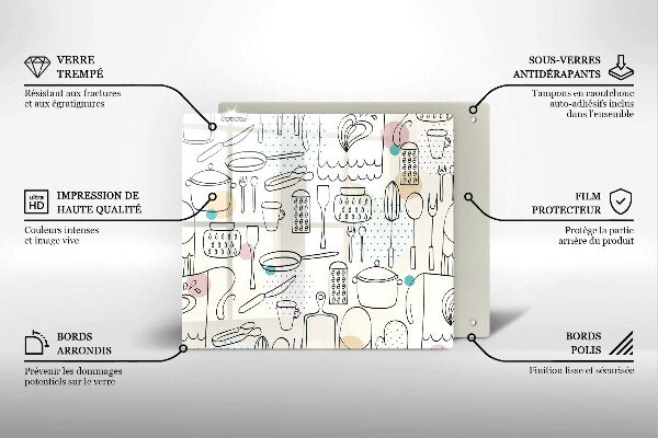 Glas Ceranfeldabdeckung Küchenzubehör