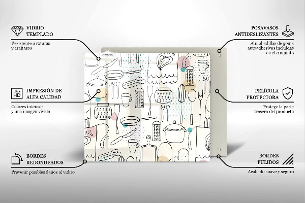 Glas Ceranfeldabdeckung Küchenzubehör