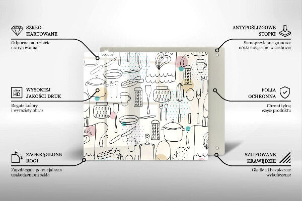 Glas Ceranfeldabdeckung Küchenzubehör