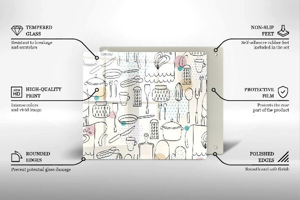 Glas Ceranfeldabdeckung Küchenzubehör