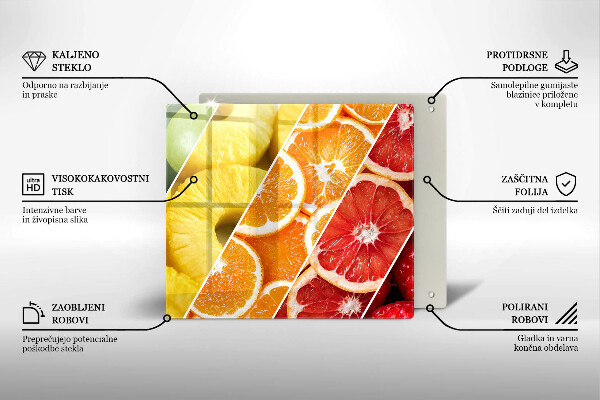 Glas Ceranfeldabdeckung Bunte Früchte
