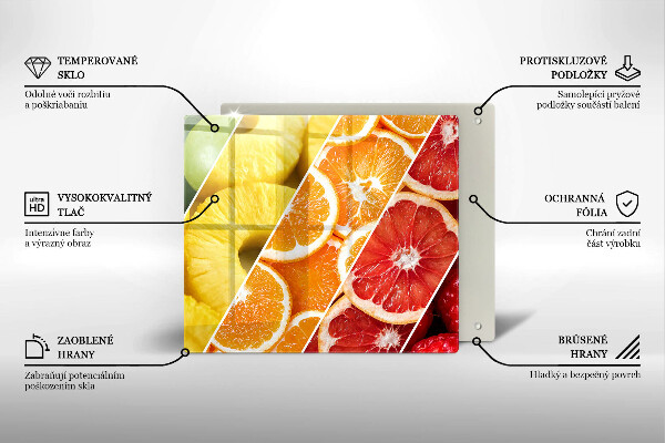 Glas Ceranfeldabdeckung Bunte Früchte
