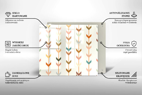 Glas Ceranfeldabdeckung Geometrische Elemente