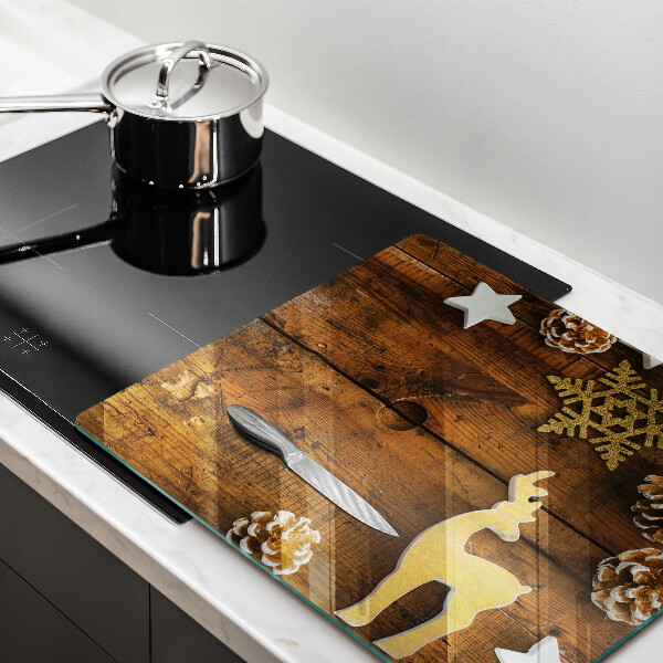 Glas Ceranfeldabdeckung Weihnachtsdekorationen