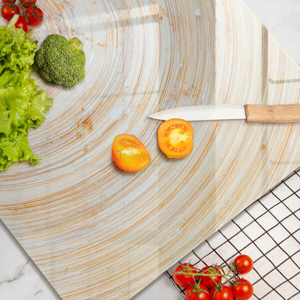 Glas Ceranfeldabdeckung Holzstruktur