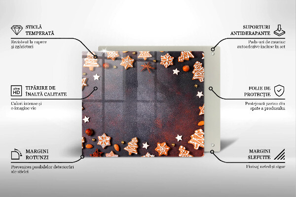 Glas Ceranfeldabdeckung Lebkuchenweihnachten