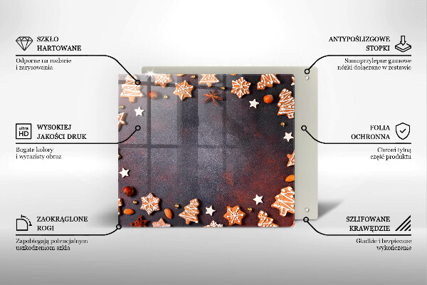 Glas Ceranfeldabdeckung Lebkuchenweihnachten