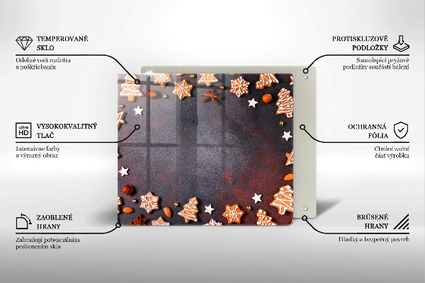 Glas Ceranfeldabdeckung Lebkuchenweihnachten