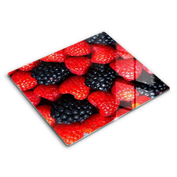 Glas Ceranfeldabdeckung Himbeeren und Brombeeren