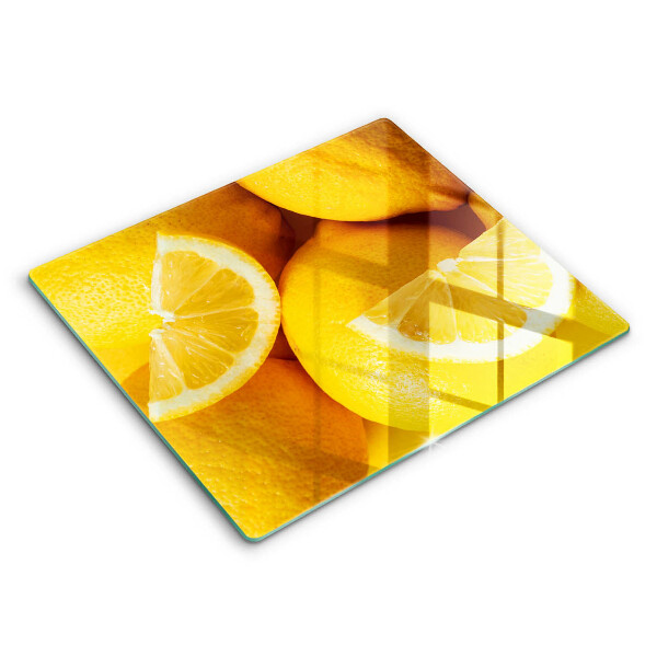 Glas Ceranfeldabdeckung Saftige Zitronen