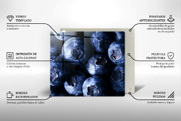Glas Ceranfeldabdeckung Nahaufnahme von Beeren
