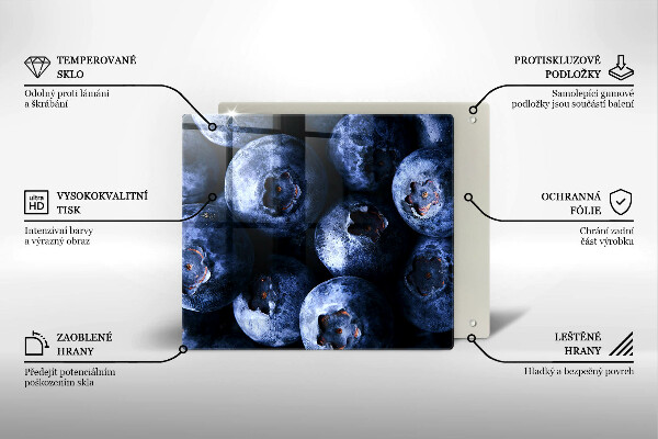 Glas Ceranfeldabdeckung Nahaufnahme von Beeren