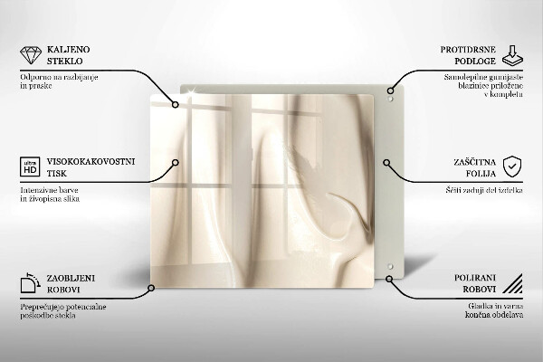Glas Ceranfeldabdeckung Cremiges Eis