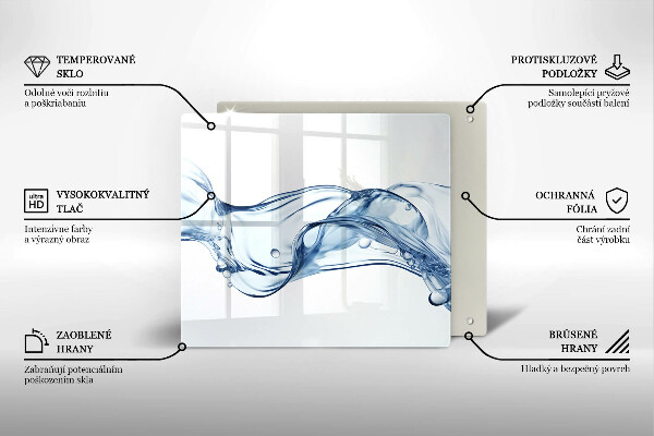 Glas Ceranfeldabdeckung Kristallwasser