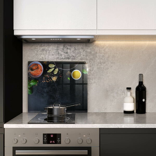 Glas Ceranfeldabdeckung Schüsseln mit Gewürzen