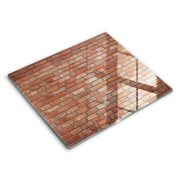 Glas Ceranfeldabdeckung Backsteinmauer