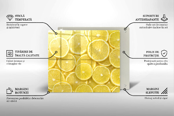 Glas Ceranfeldabdeckung Zitronenfrucht