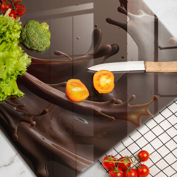 Glas Ceranfeldabdeckung Flüssige Schokolade