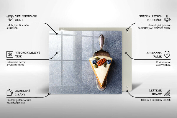 Glas Ceranfeldabdeckung Stück Kuchen
