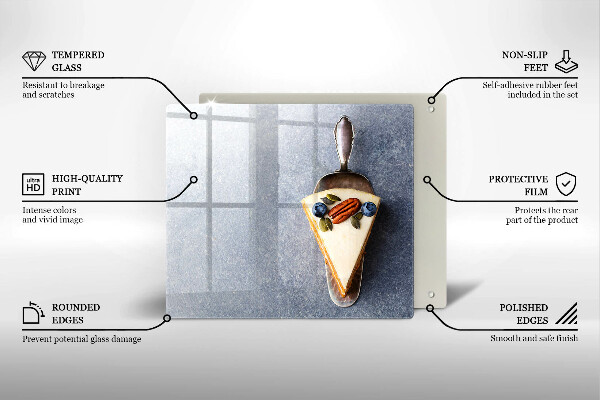 Glas Ceranfeldabdeckung Stück Kuchen
