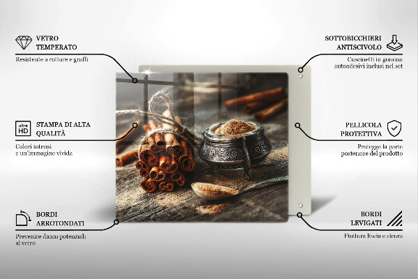 Glas Ceranfeldabdeckung Vanilleschoten