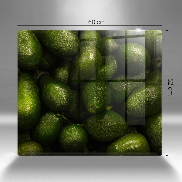 Glas Ceranfeldabdeckung Avocadofrucht