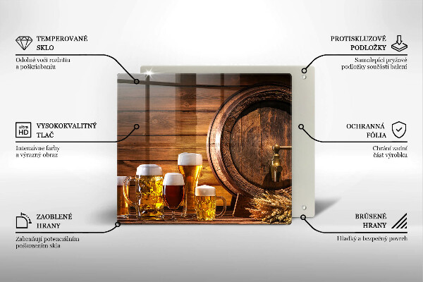 Glas Ceranfeldabdeckung Fass Bier