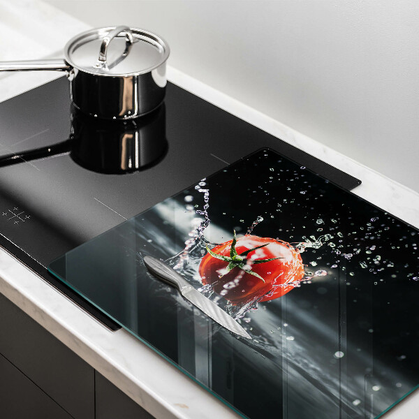 Glas Ceranfeldabdeckung Tomate in Wasser