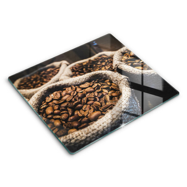 Glas Ceranfeldabdeckung Säcke mit Kaffeebohnen