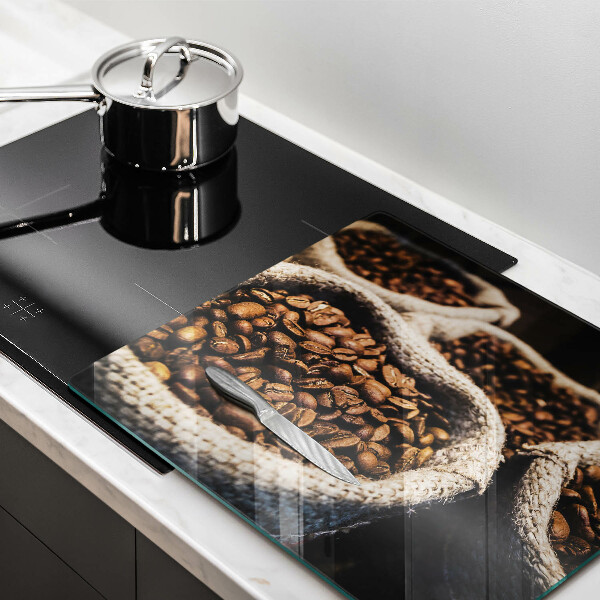 Glas Ceranfeldabdeckung Säcke mit Kaffeebohnen