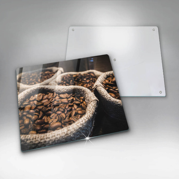 Glas Ceranfeldabdeckung Säcke mit Kaffeebohnen