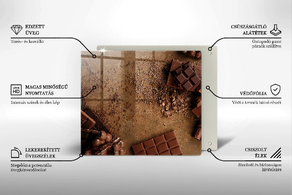 Glas Ceranfeldabdeckung Schokoladenbonbons