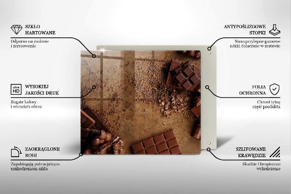 Glas Ceranfeldabdeckung Schokoladenbonbons