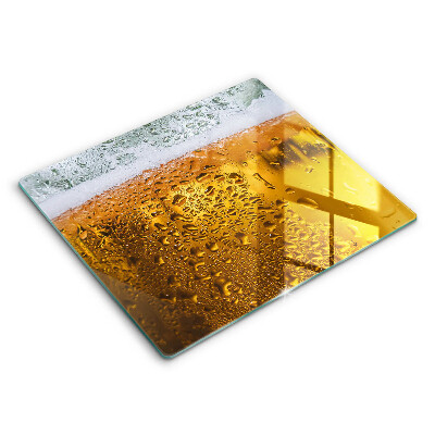 Glas Ceranfeldabdeckung Nasses Glas Bier